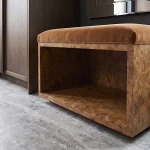 Bravello Wooden Pouf - 3