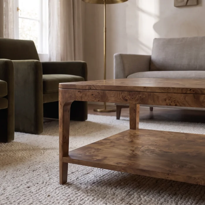 Brena Walnut Coffee Table - 5