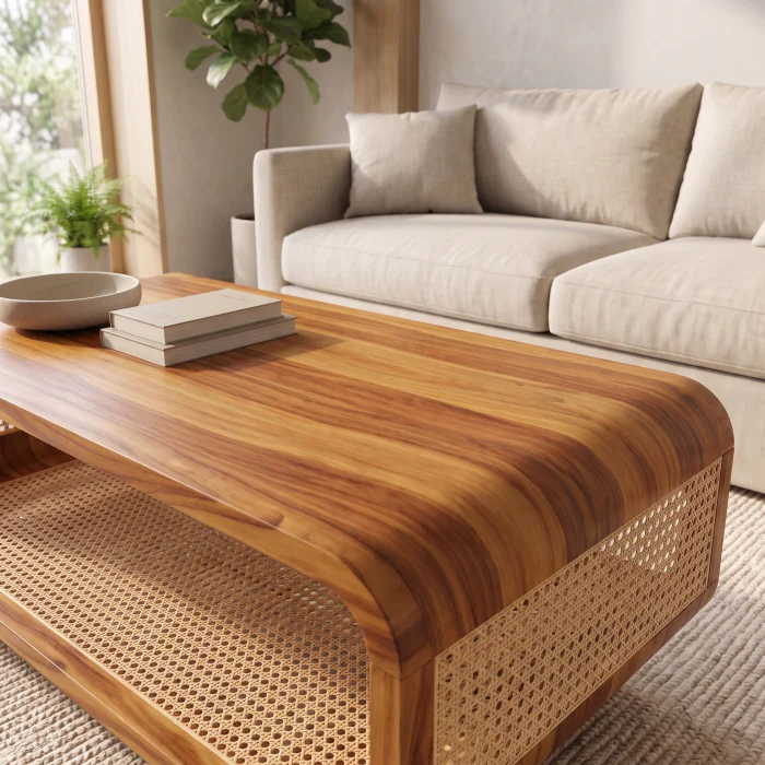Calora Wooden Coffee Table - 4