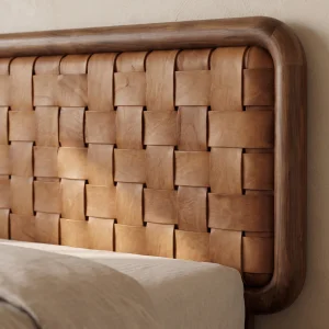 Calvera Walnut Bed Frame - 4