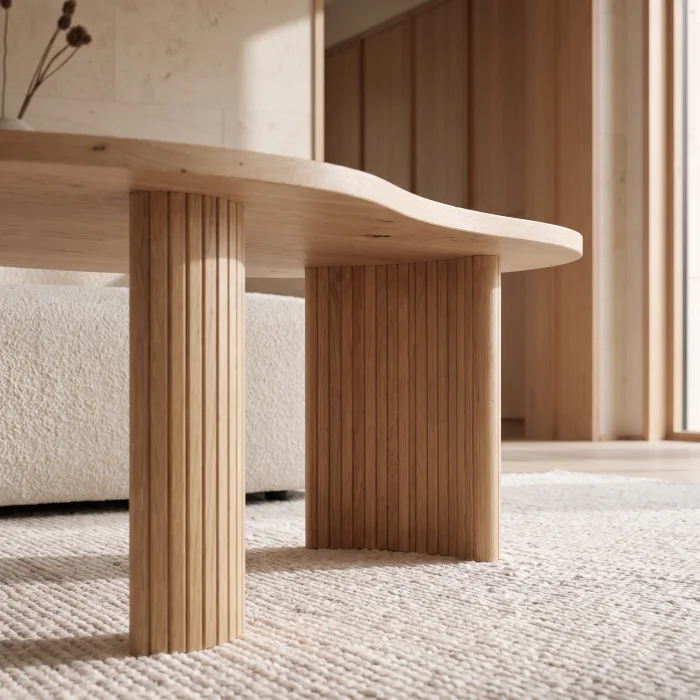 Elara Wooden Coffee Table - 4