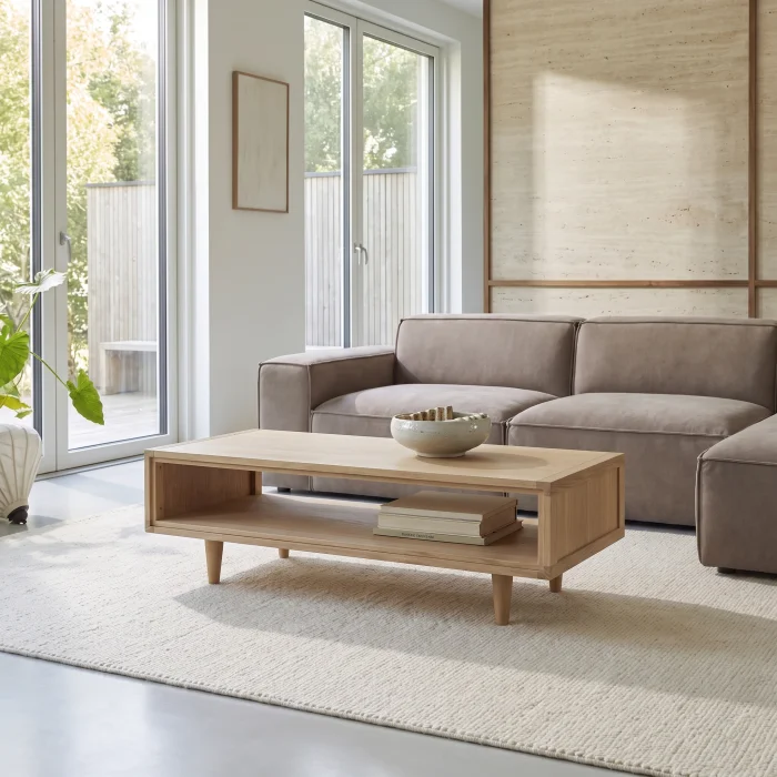 Elda Wooden Coffee Table - 2