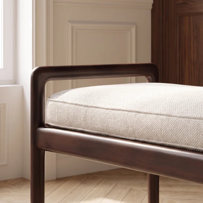 Elian Walnut Bench - 4