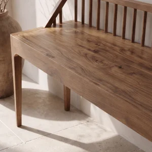 Elvara Wooden Bench - 4