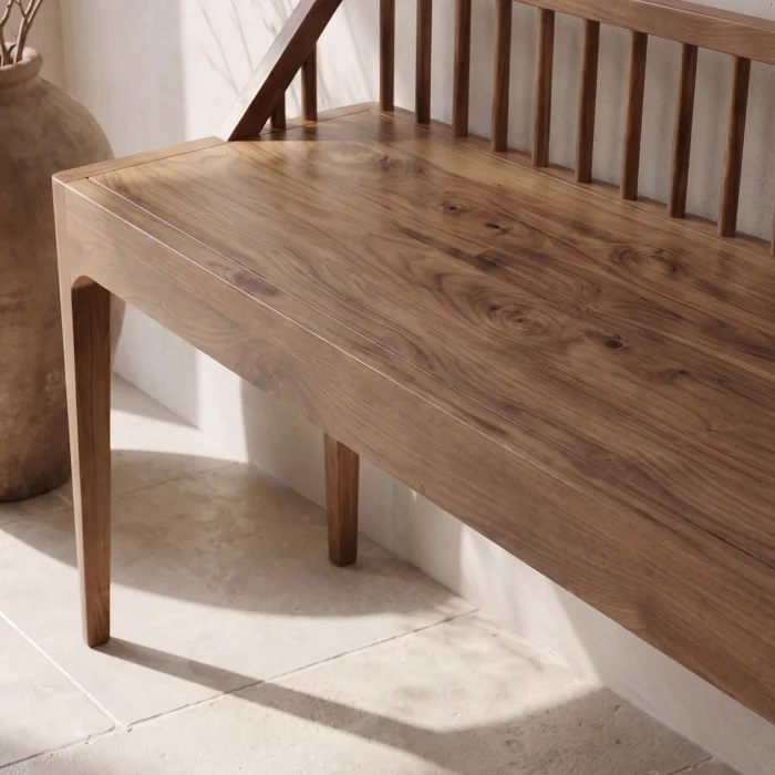 Elvara Wooden Bench - 4