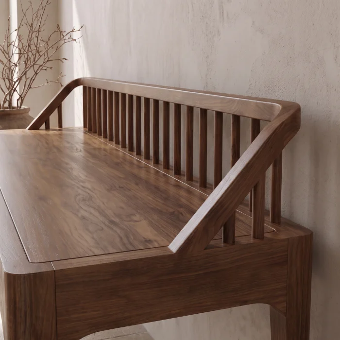 Elvara Wooden Bench - 3