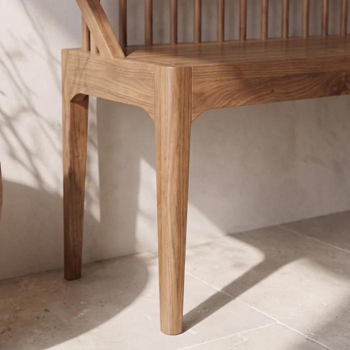 Elvara Wooden Bench - 5