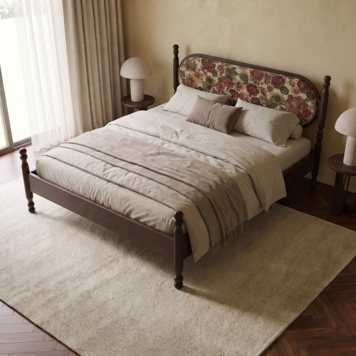 Florenne Wooden Bed Frame - 3