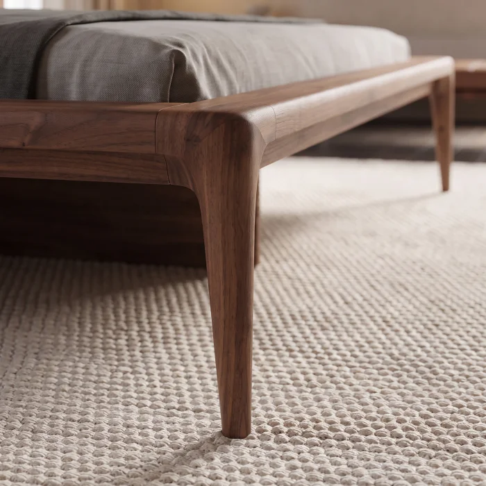 Lorin Walnut Bedstead - 6