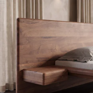 Lorin Walnut Bedstead - 7