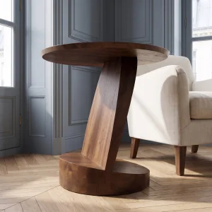 Lunaro Wooden Side Table - 3