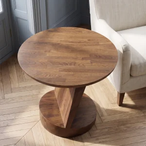 Lunaro Wooden Side Table - 4