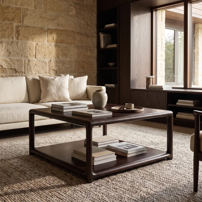 Luno Wooden Coffee Table - 2