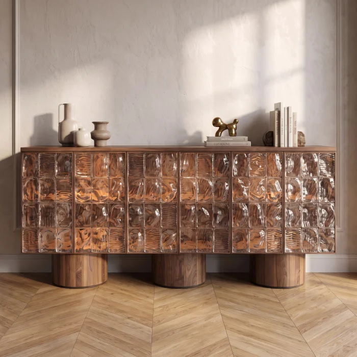 Lustrava Walnut Sideboard Console - 2