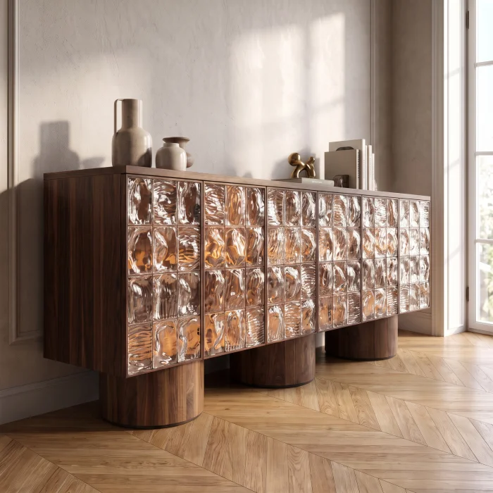 Lustrava Walnut Sideboard Console - 3