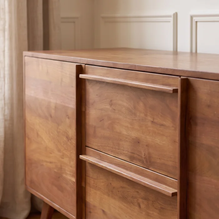 Luvreno Wooden Sideboard Console - 5