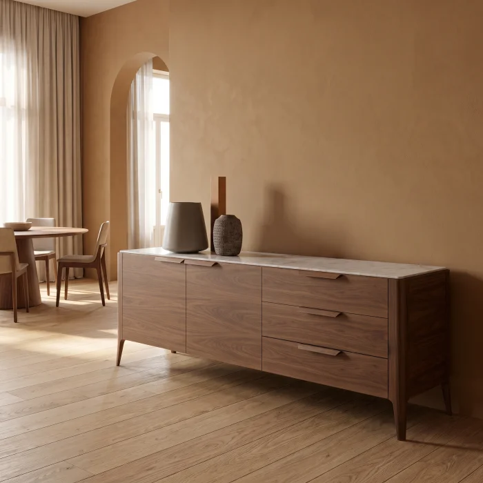 Marvessa Walnut Console - 4