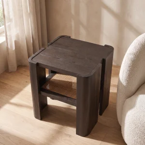 Merivo Wooden Side Table - 3
