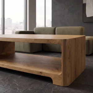Mero Wooden Coffee Table - 3