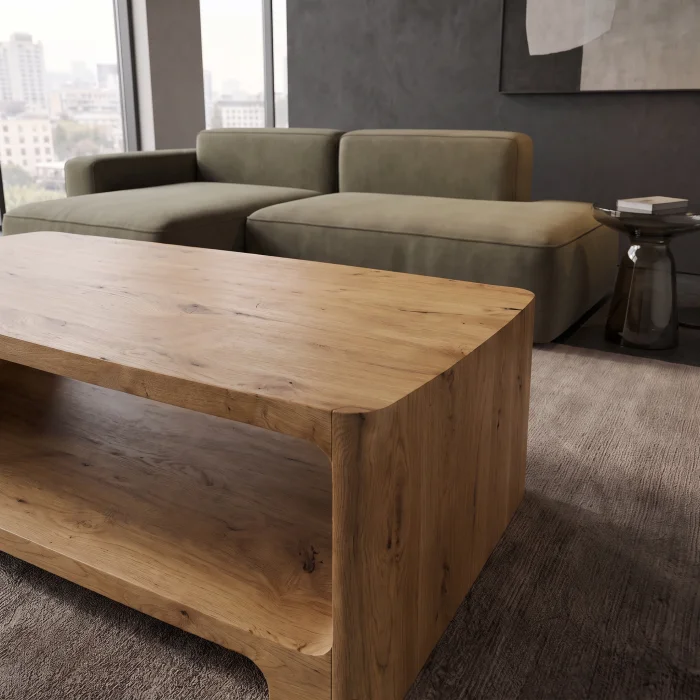 Mero Wooden Coffee Table - 4