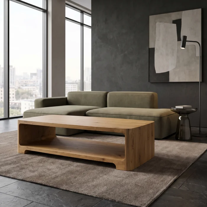 Mero Wooden Coffee Table - 2