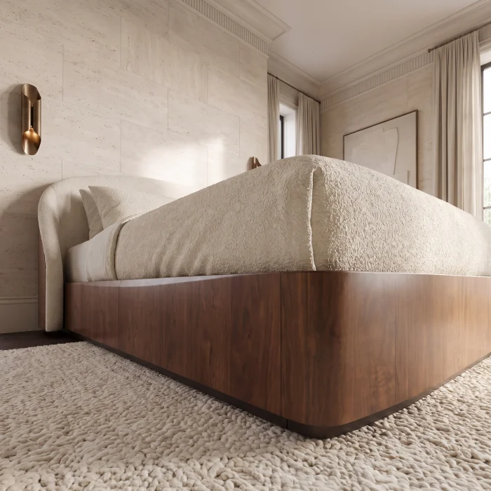 Norelia Wooden Bed Frame - 6