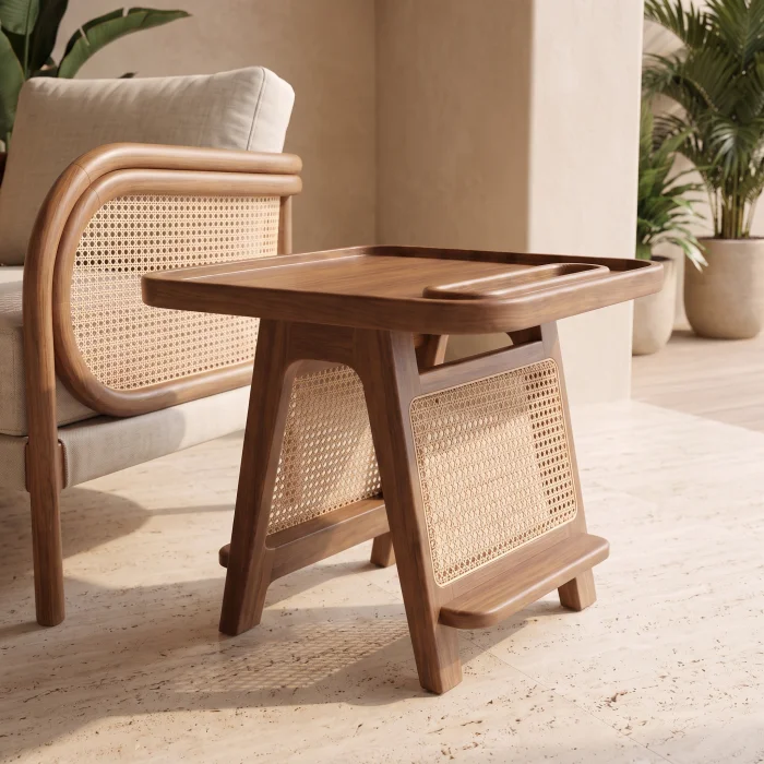 Riva Wooden Side Table - 2