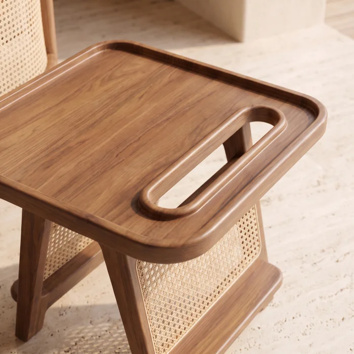 Riva Wooden Side Table - 5