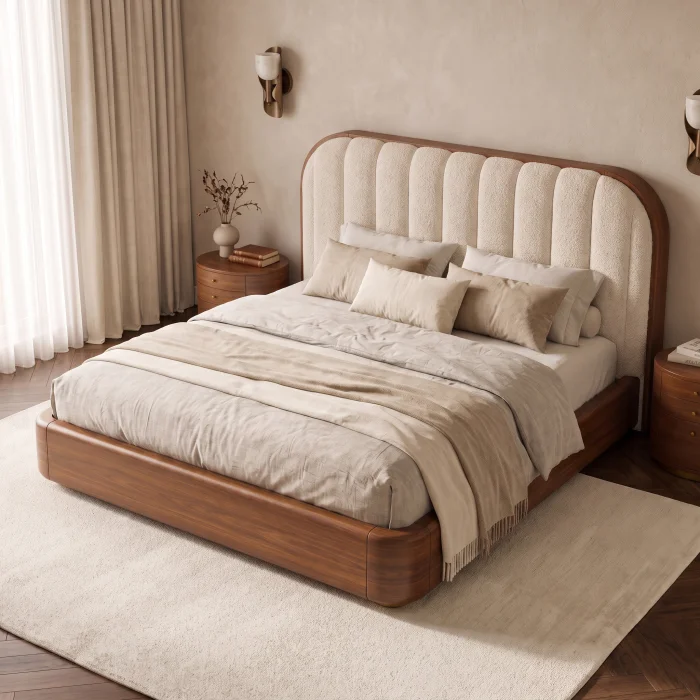 Rivelle Walnut Bed Frame - 3