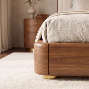 Rivelle Walnut Bed Frame - 5