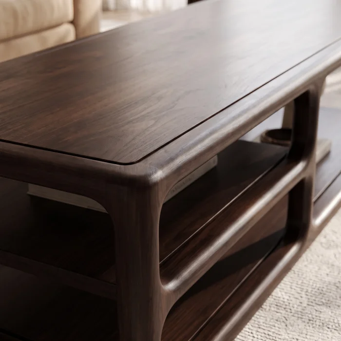 Roven Wooden Coffee Table - 5
