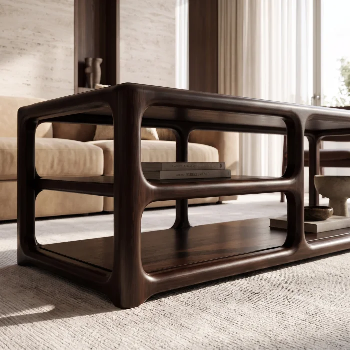 Roven Wooden Coffee Table - 3