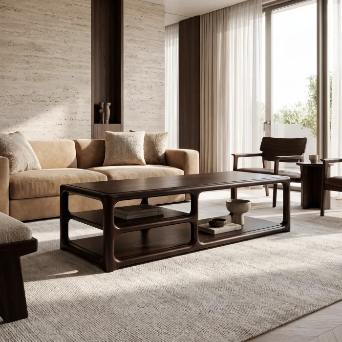 Roven Wooden Coffee Table - 2