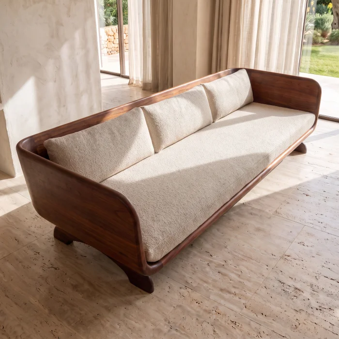 Selvaro Wooden Sofa - 3