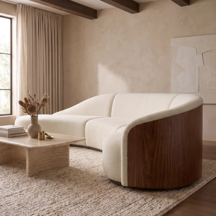 Solviera Wooden Sofa - 4