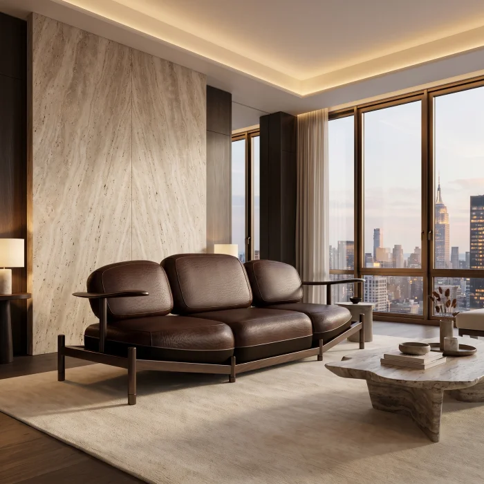 Veldor Wooden Sofa - 2