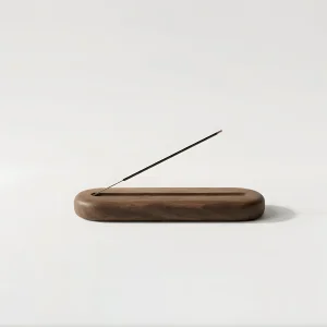 Sandal Solid Wood Incense Holder - 1