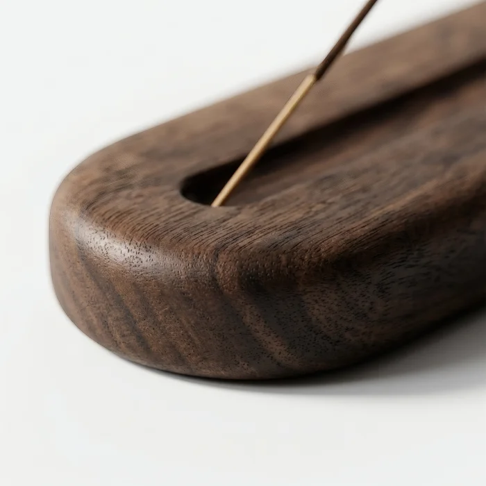Sandal Solid Wood Incense Holder - 3