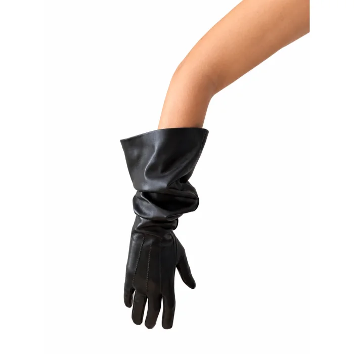 Colette Black Leather Gloves - 3