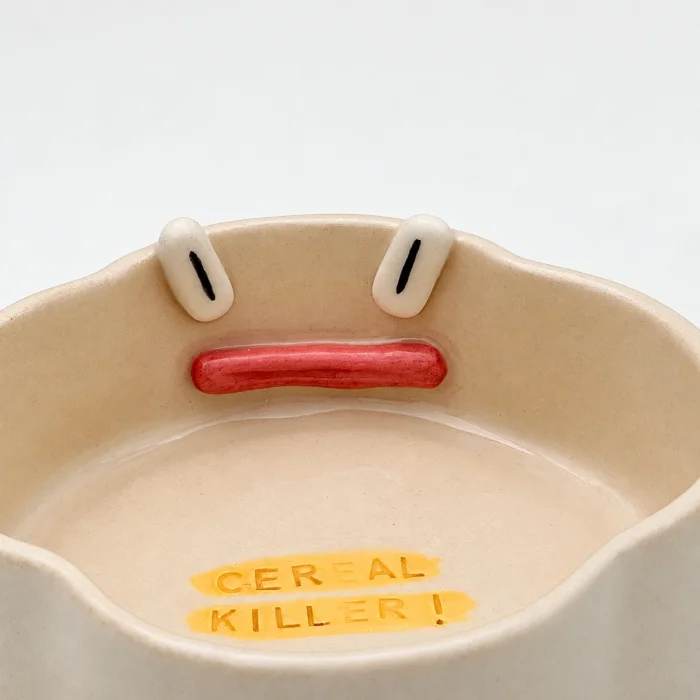 Cereal Killer Yüz Figürlü Seramik Kase - 5