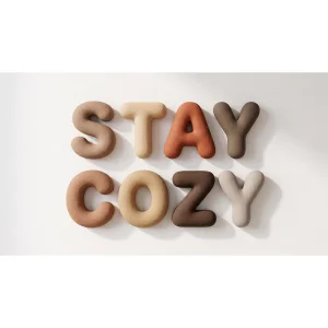 Bubble Typography Stay Cozy Wall Object - 1