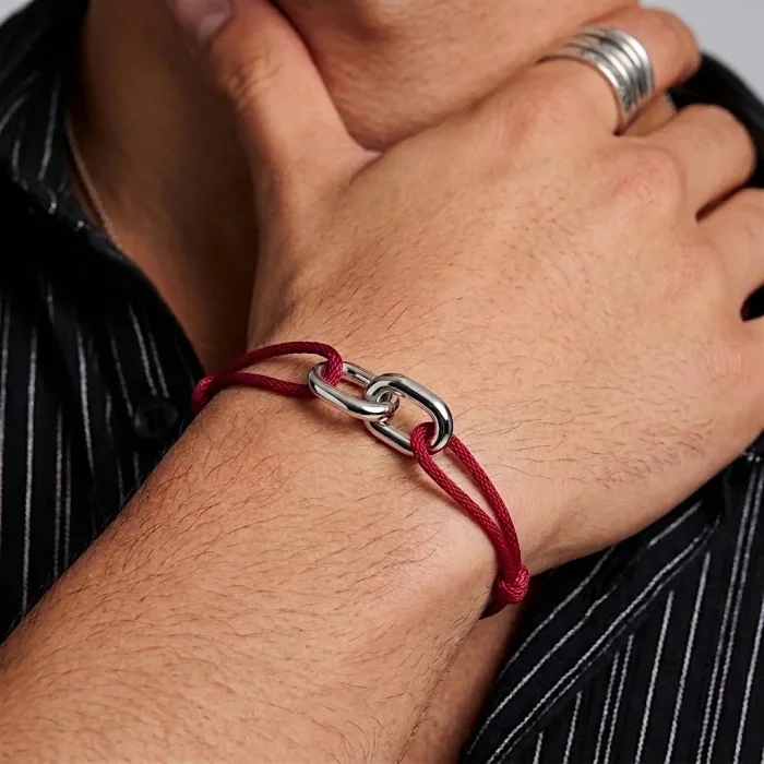 Loom Gümüş İp Bileklik - 2