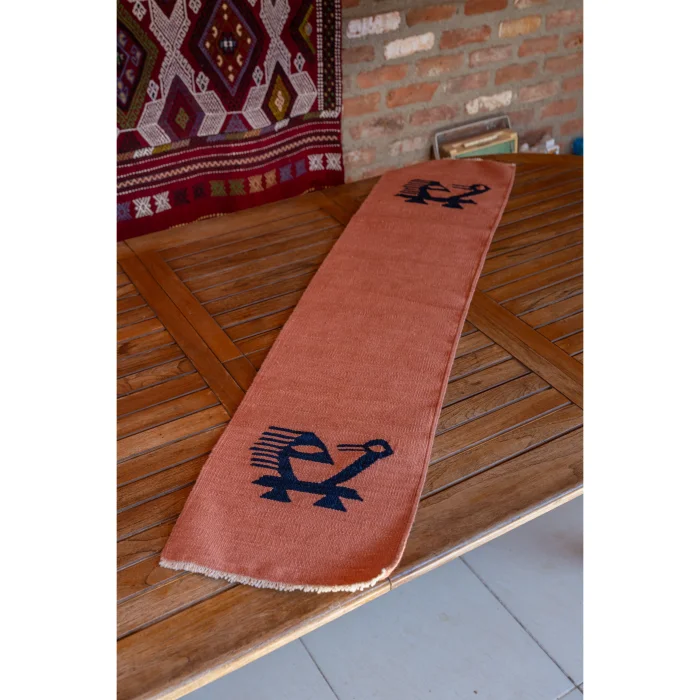 Kuş Motifli El Dokuma Kilim Runner - 2