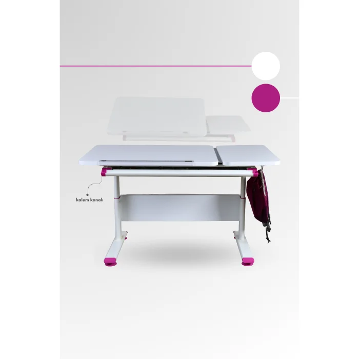 Vega Basic Fuşya Çalışma Masası - 5
