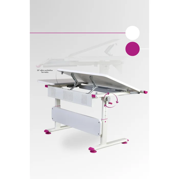 Vega Basic Fuşya Çalışma Masası - 7