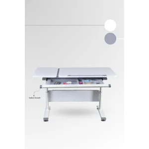Vega Basic Eğim ve Yükseklik Ayarlı Gri Çalışma Masası - 5