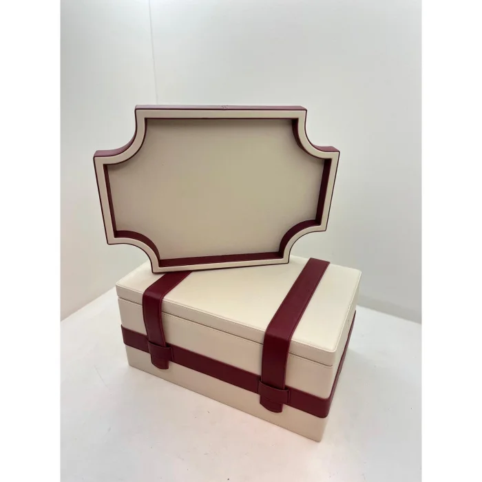 Ima Faux Leather Decorative Tray - 2