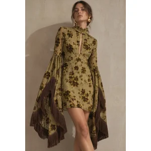 Vespera Fringe Detail Mini Dress