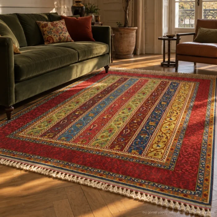 Sivas Shal Hand-knotted Tribal Striped Rug 170x240 Cm - 2