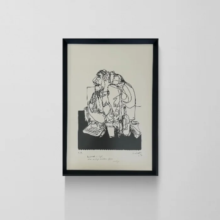 Lacivert Fine Art Baskı - 2